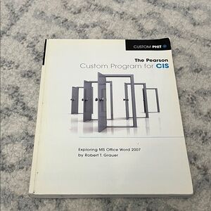 Pearson Custom Program for CIS - White and Black Cover